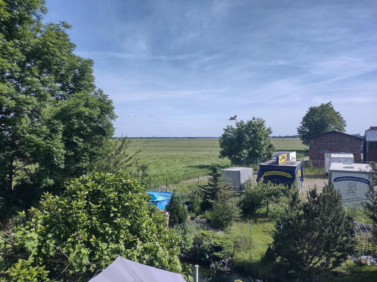 Ferienwohnung Nixe Sandstedt Bagian luar foto